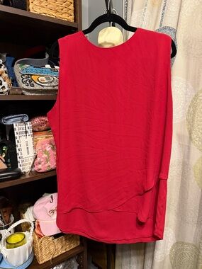 Chico's Sleeveless Red Layered Camisole